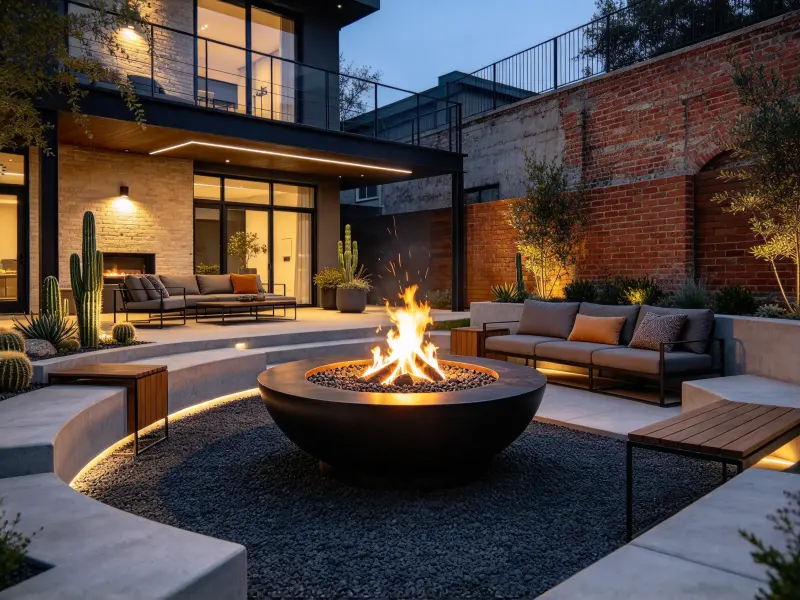 AI fire pit design review by homeowner - After generation