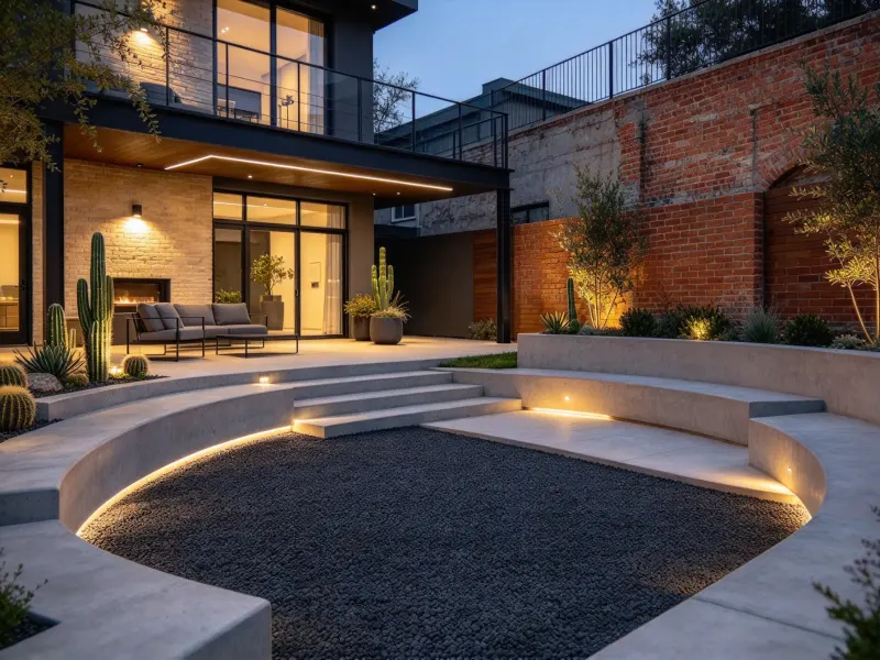 AI fire pit design review by homeowner - Before generation