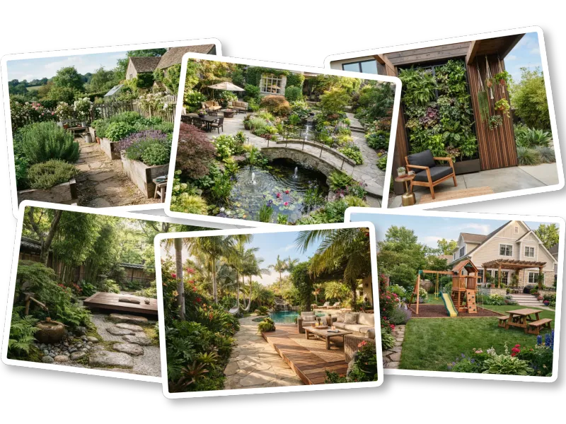 Various Garden Styles, Fully Customizable
