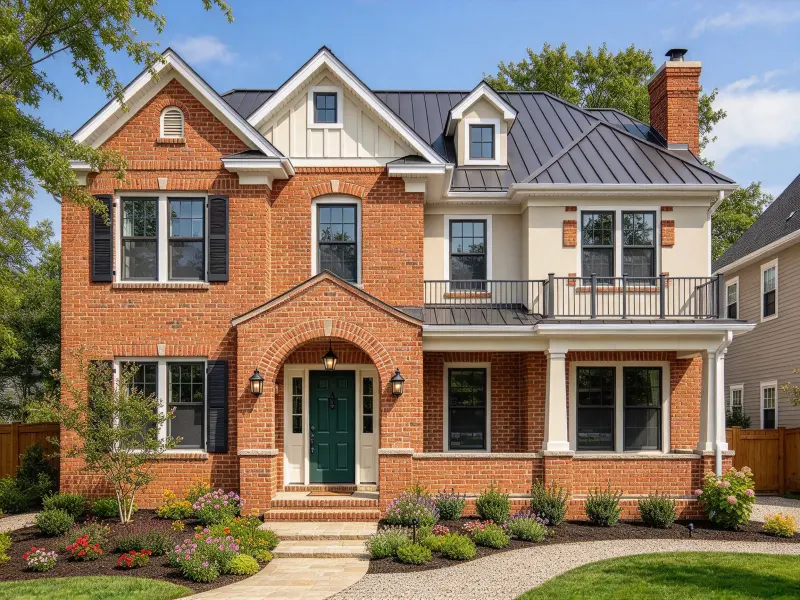 Transform a Dated Brick House
