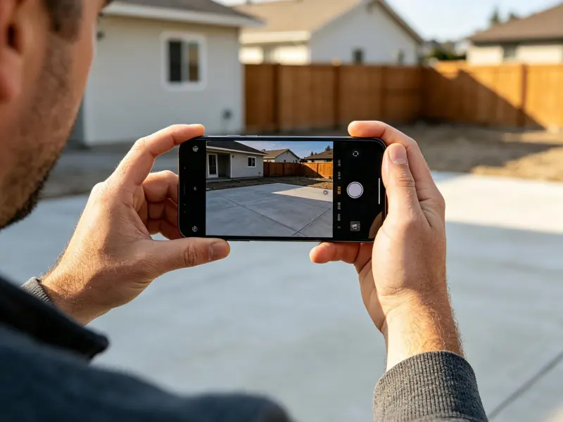 Die Fläche realistisch fotografieren