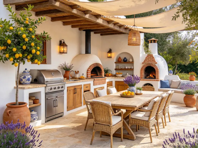 AI outdoor kitchen design review by homeowner - after generation