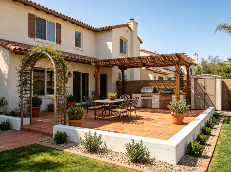 Balance Planting, Privacy, and Paving