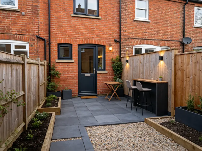 Patio layout designed for everyday outdoor living