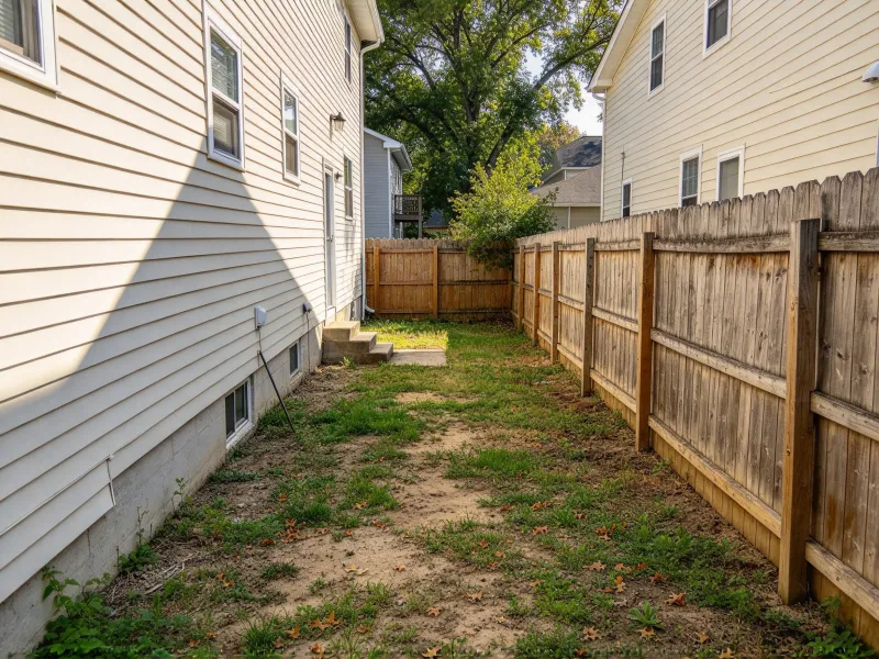 Free AI Side Yard Design Generator Online - Before Generation