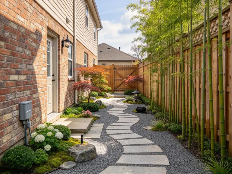 AI Side Yard Design Review by Garden Designer - After Generation