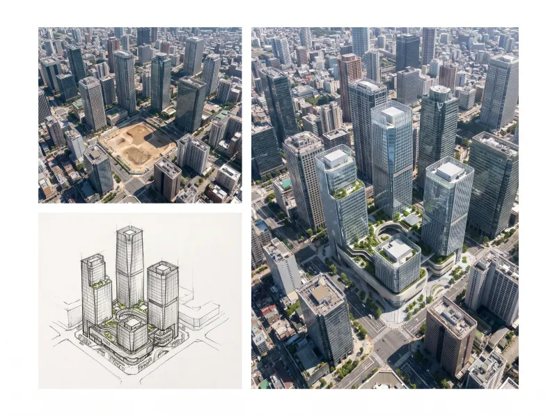 Architectural Site Rendering for Buildings and Massing Studies