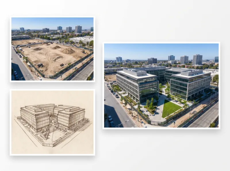Master Plan Visualization for Larger Sites