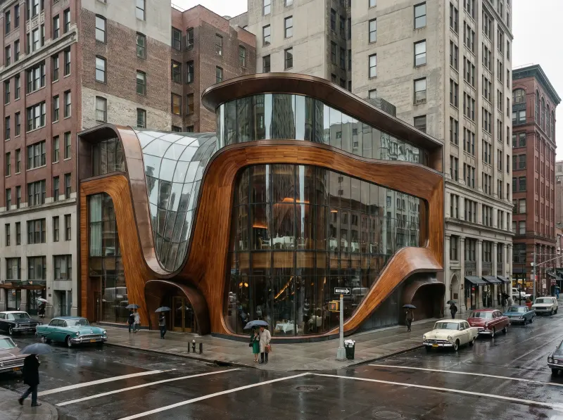 Storefront Exterior Design in a real site context