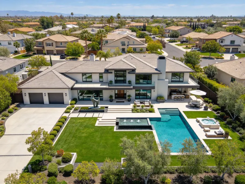 Homeowner reviewing an AI site context rendering