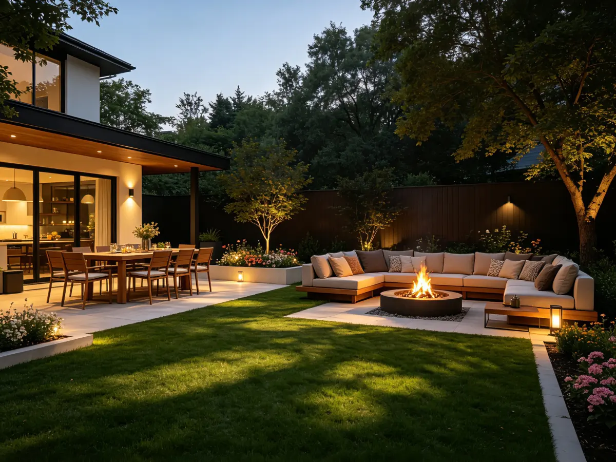 AI landscape design concept from an outdoor-space photo