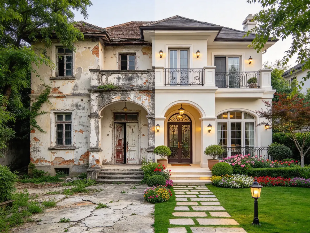 Practical exterior renovation ideas to refresh an old house facade