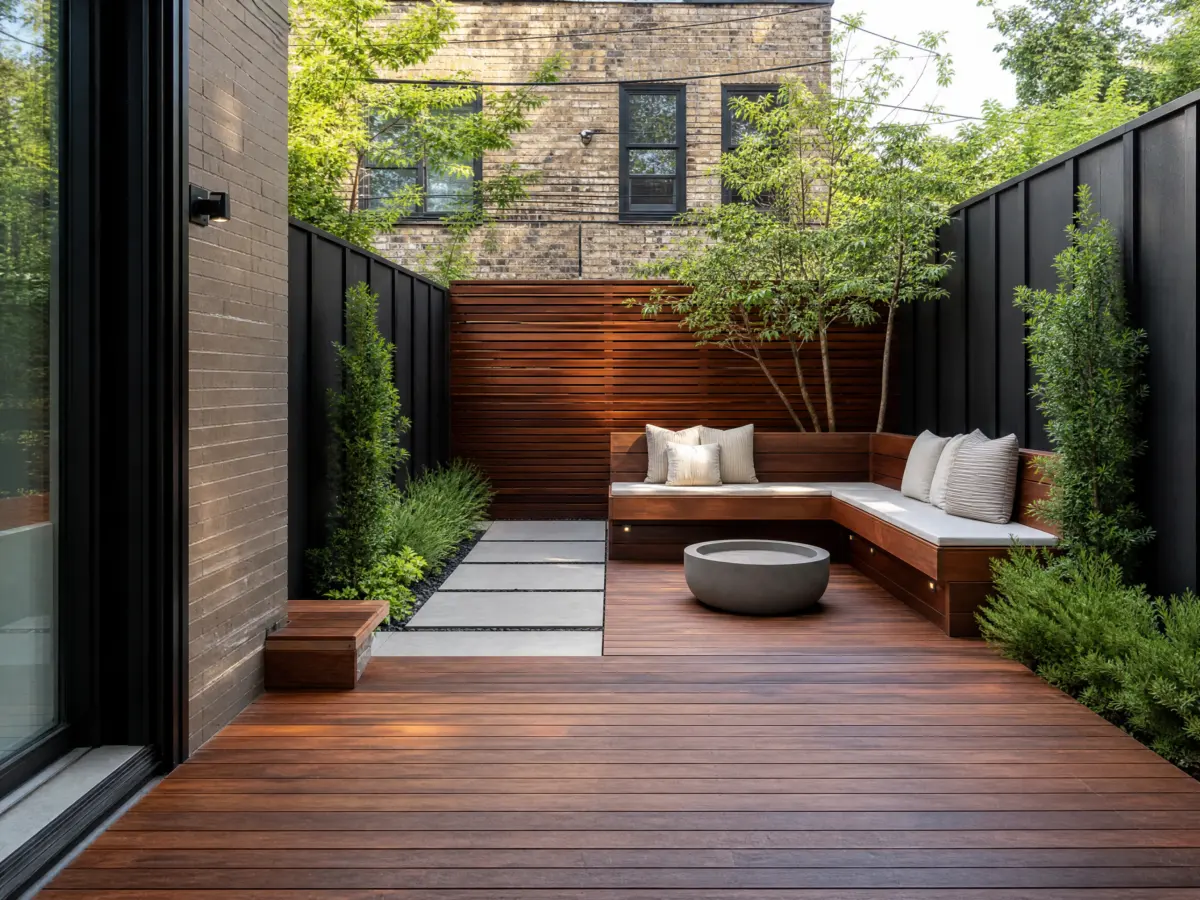 AI visualization of small backyard ideas before construction