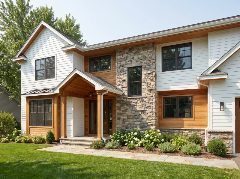 Explore Exterior Paint Colors and Material Combinations
