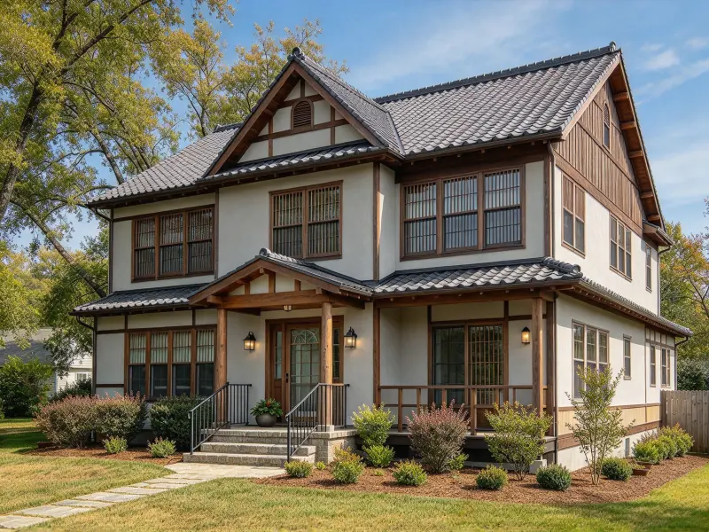 Japanese exterior home remodel concept