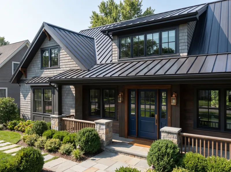 Modernized outdated house exterior concept