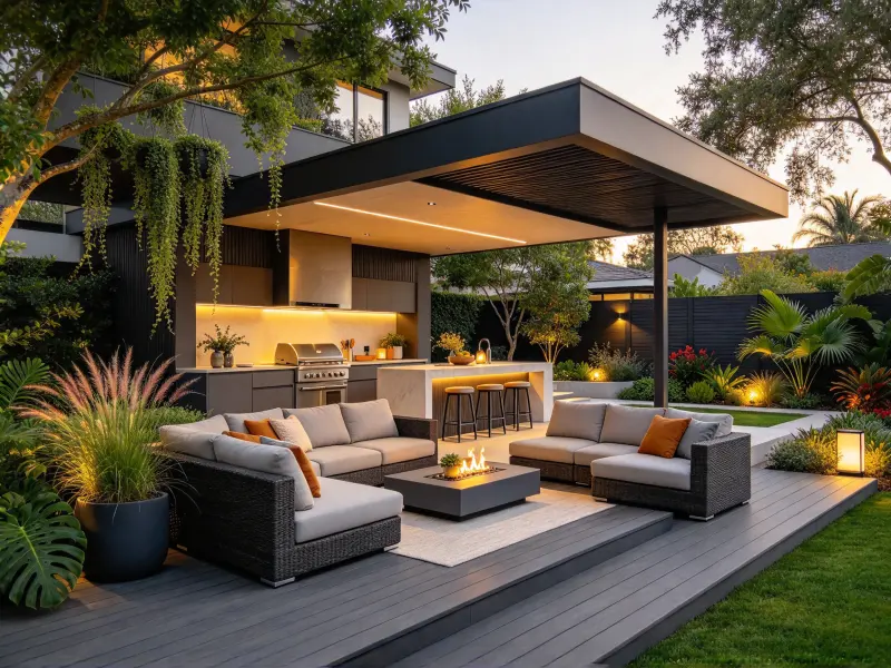 Free AI landscape generator from photo for backyard and outdoor living spaces
