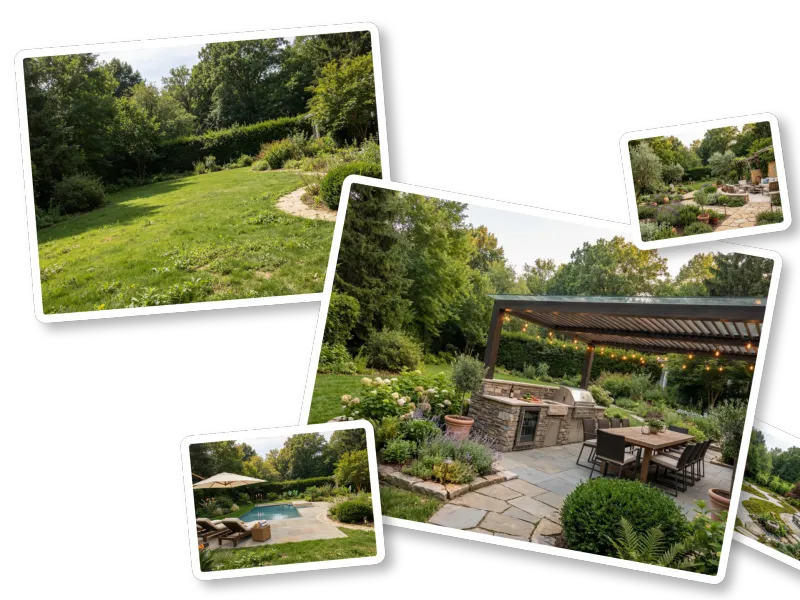 Photorealistic Landscape Design AI, Instantly