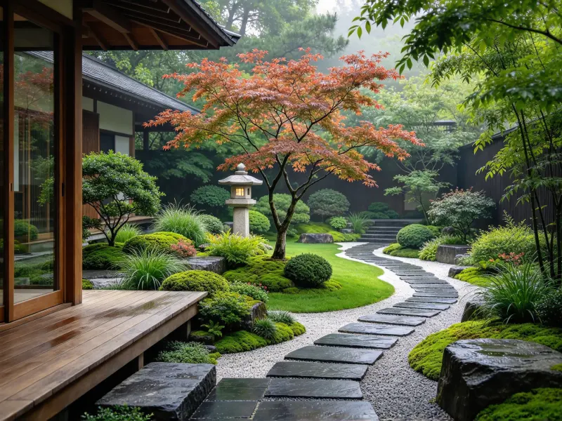 A Calm and Balanced Outdoor Retreat