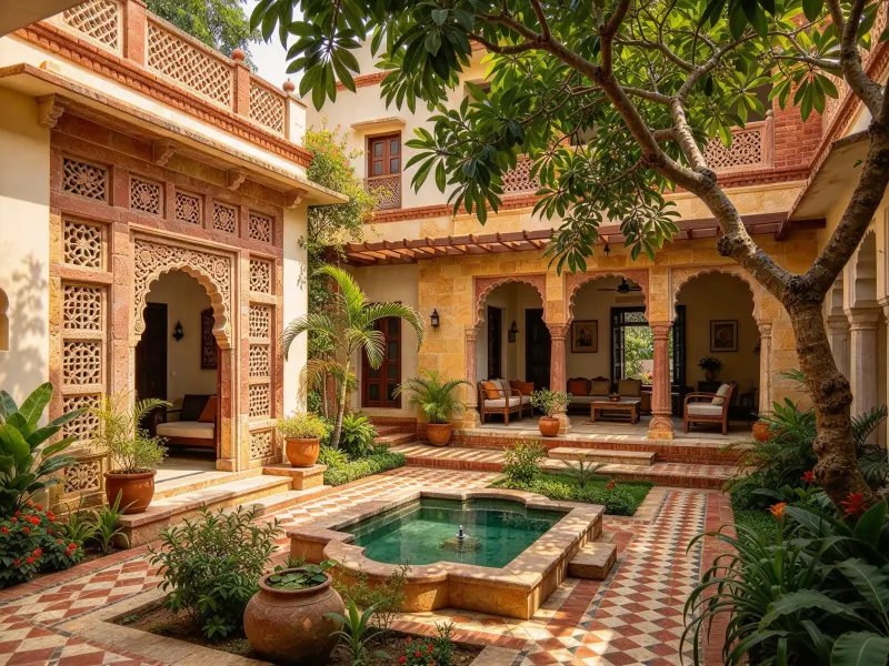 Indian Garden illustrative garden concept