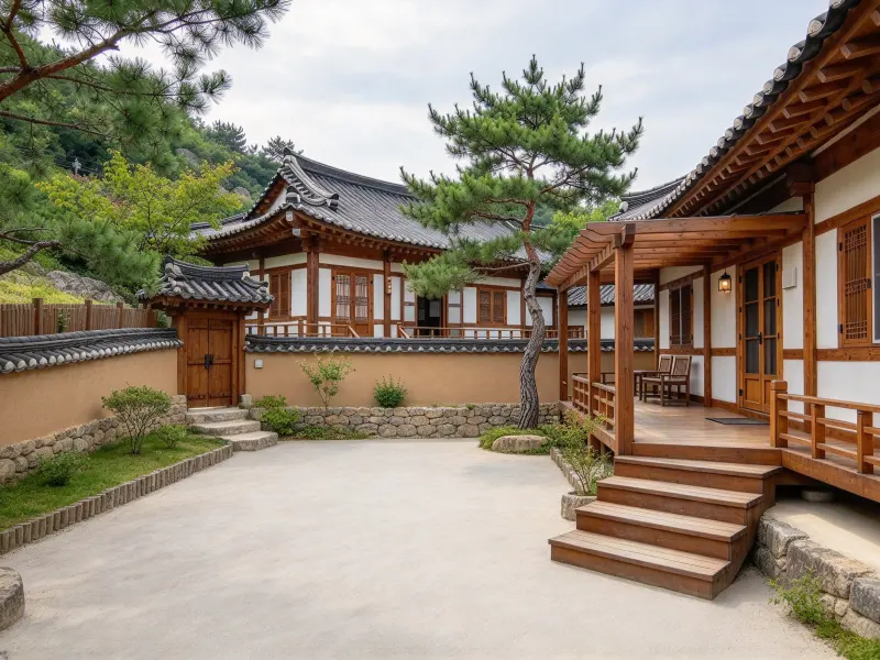 Korean Garden illustrative garden concept