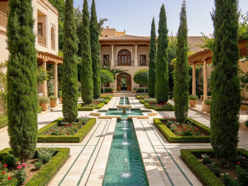 Persian Garden illustrative garden concept