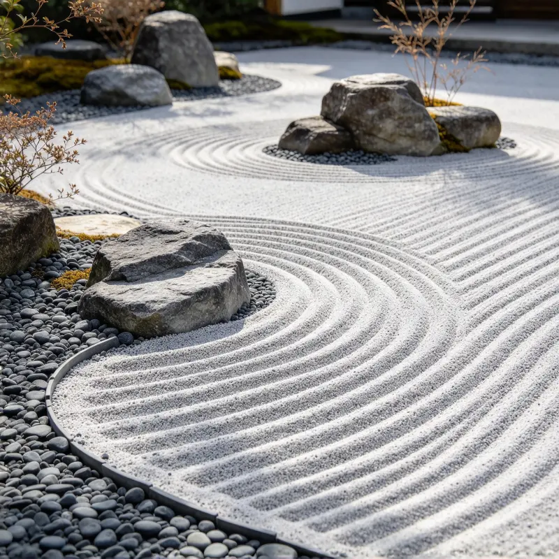 Raked Sand garden inspiration