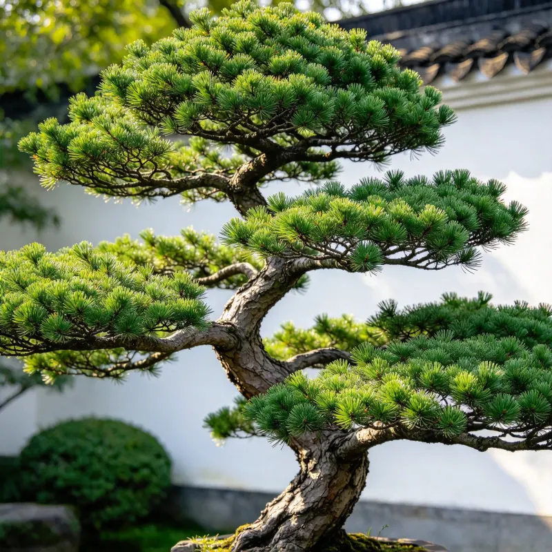 Sculptural Pine Trees garden inspiration