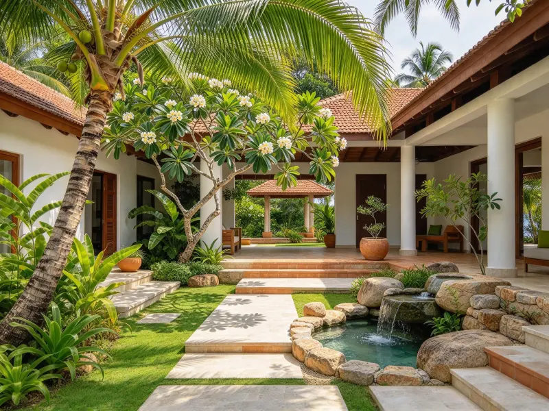 Sri Lankan Garden illustrative garden concept