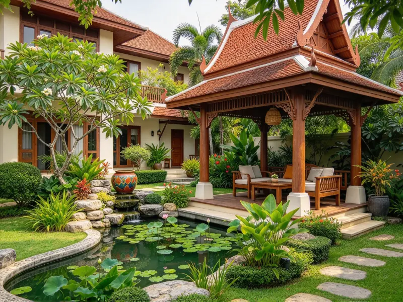 Thai Garden illustrative garden concept