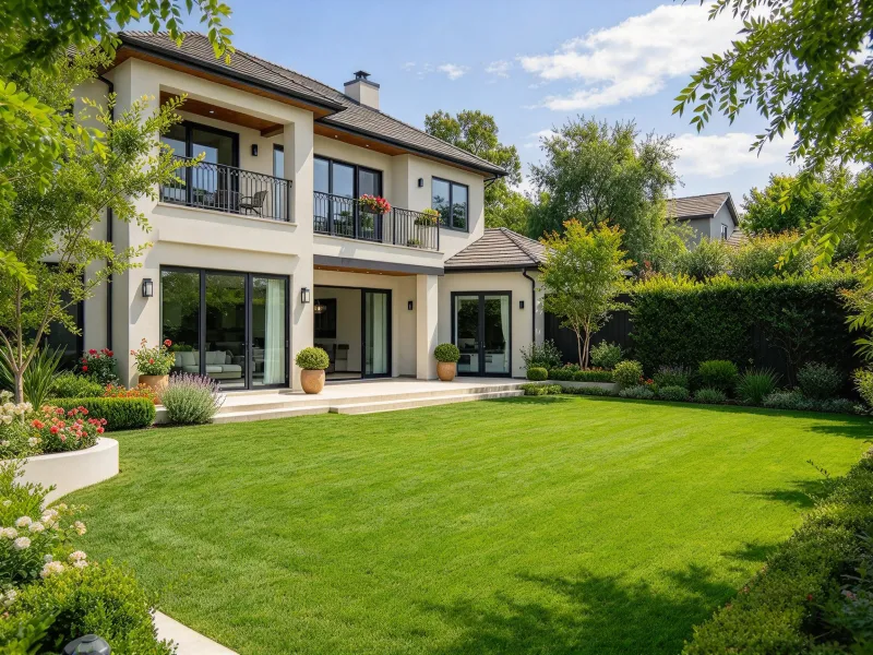Backyard template example before design